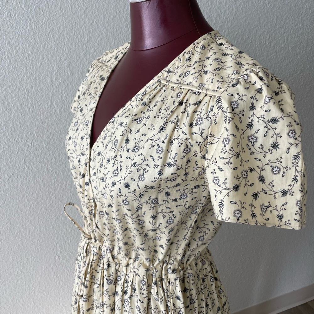 Christy Dawn Cream Floral Maxi Dress with Tie Waist - Picture 16 of 16